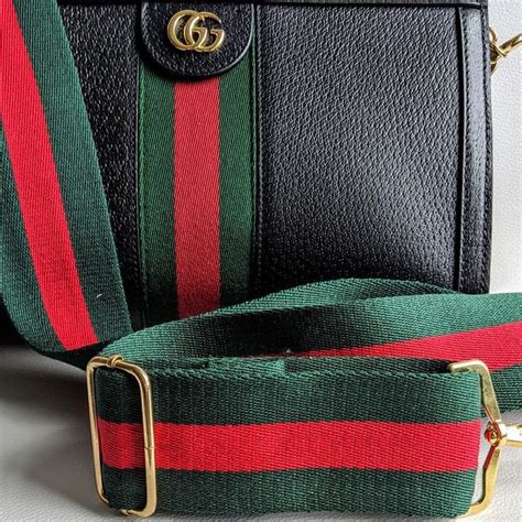 green red gucci strap|authentic Gucci purse strap.